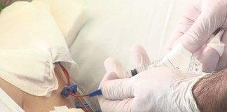 inyeccion sacar sangre extraccion