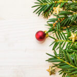 Feliz navidad felices fiestas arbol adornos